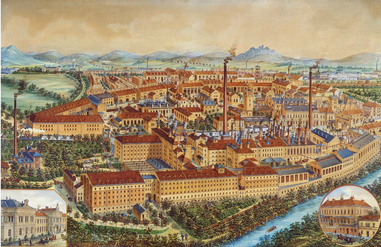 Pilsner Urquell-bryggeriet i Pilsen, 1900-1910-tallet af Unbekannt