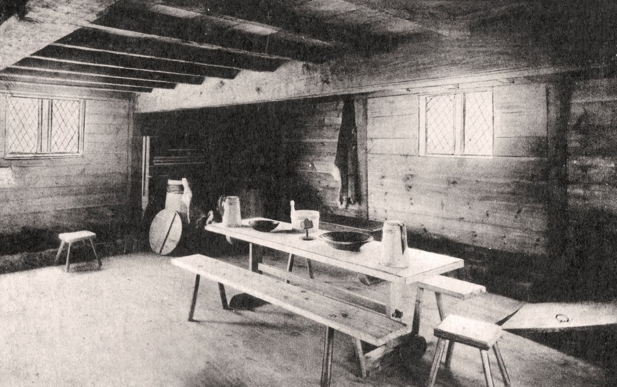 Plymouth-koloniens første handelsstation, Bourne, Massachusetts, USA, omkring 1900-tallet af Unbekannt