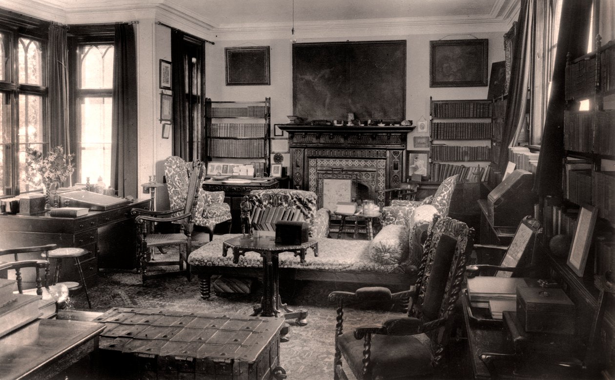 The Poets Study, Farringford House, 20th Century af Unbekannt