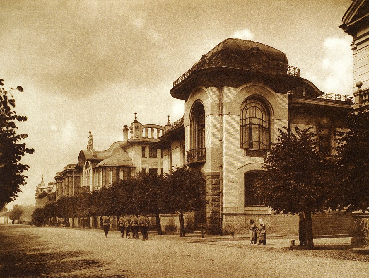 Ponizovsky og Mindovsky-husene på Povarskaya Street, Moskva, Rusland, 1900-tallet af Unbekannt