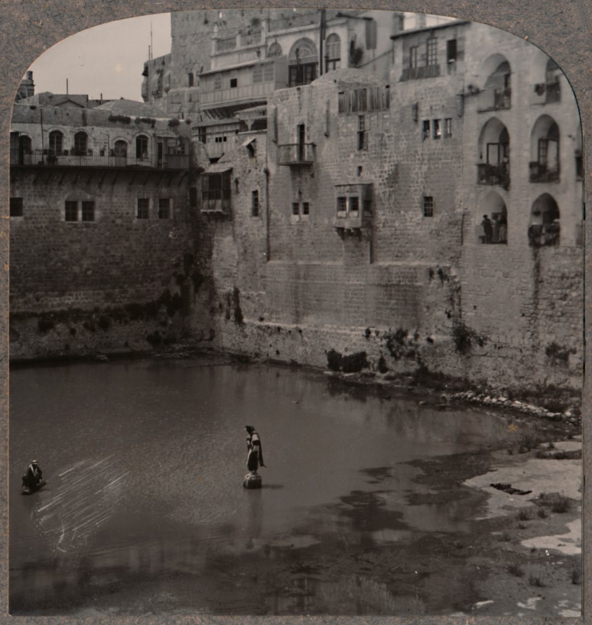 Ezekias-dammen, Jerusalem, omkring 1900 af Unbekannt
