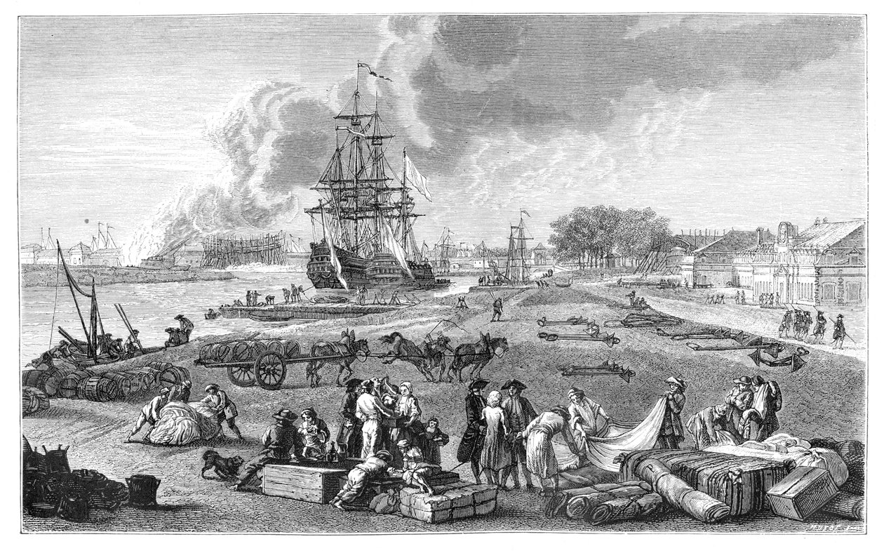 Rochefort Havn, 1885 af Unbekannt
