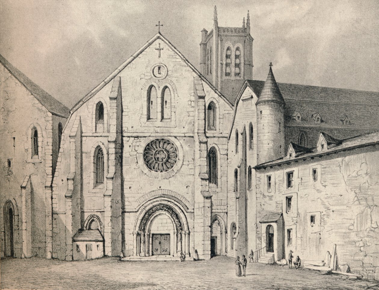Portalen til klosteret St. Genevieve, 1915 af Unbekannt