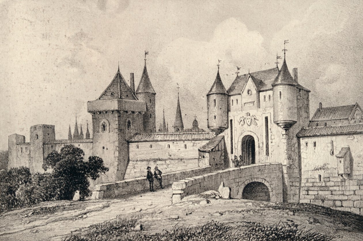 Porte St Honoré i det 13. århundrede, 1915 af Unbekannt