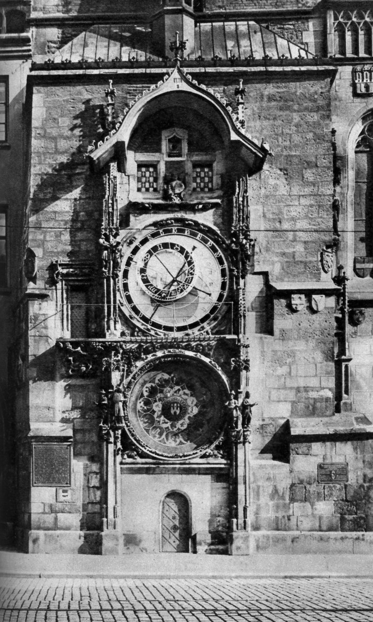 Det astronomiske ur i Prag, Tjekkoslovakiet, c1930