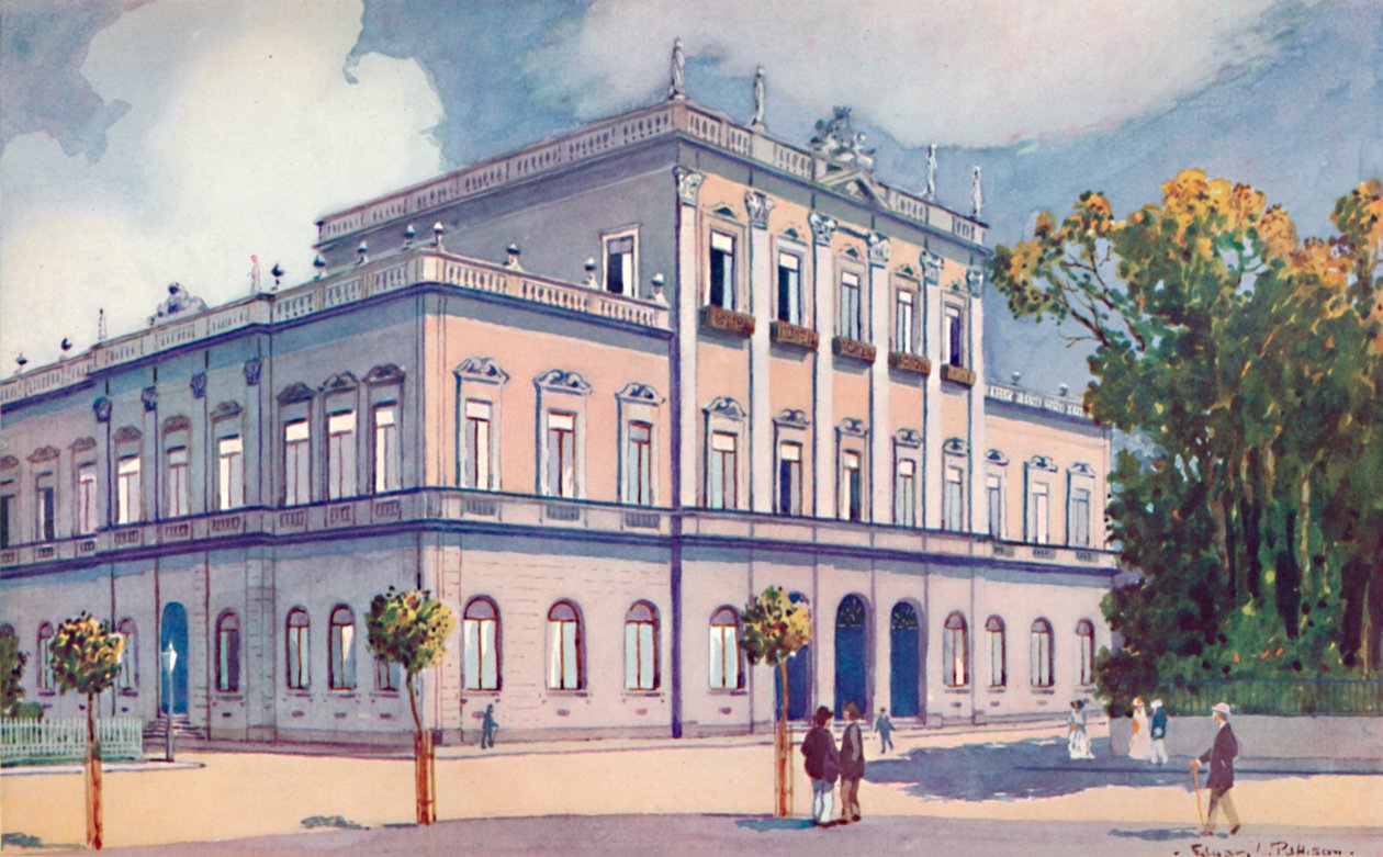 Præfekturet for det føderale distrikt. Nordøstlige hjørne af Praca da Republica, 1914 af Unbekannt
