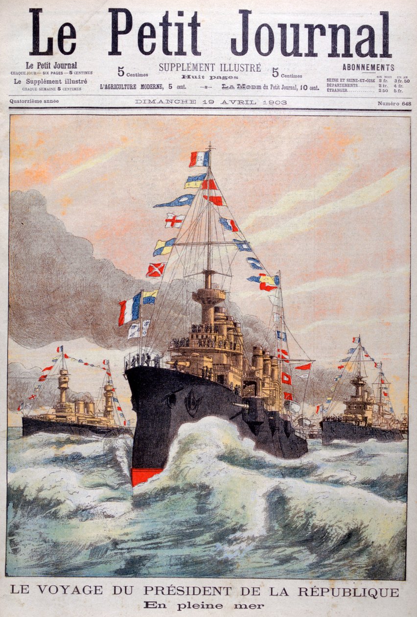 Præsidenten for Republikken Frankrig på vej til Algeriet, 1902 af Unbekannt