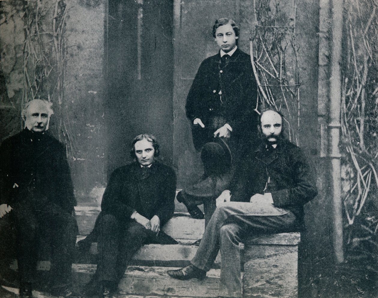 Prinsen af Wales og hans undervisere ved Oxford University, c1860 1910 af Unbekannt