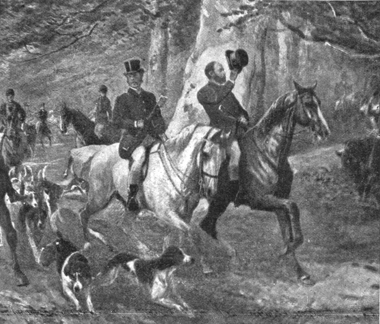 Prinsen af Wales som jagtmand, slutningen af det 19. århundrede, 1901. af Unbekannt