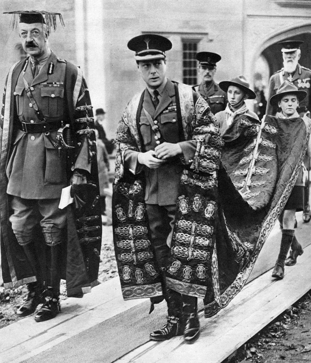 Prinsen af Wales som kansler ved University of Wales, Bangor, 1923 af Unbekannt