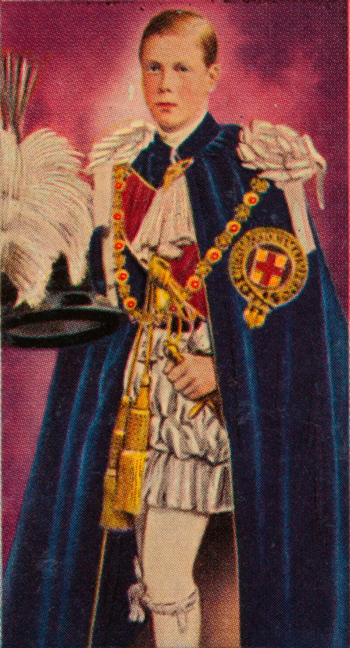 Prinsen af Wales ved sin indsættelse som Ridder af strømpebåndet, 1911 1935 af Unbekannt