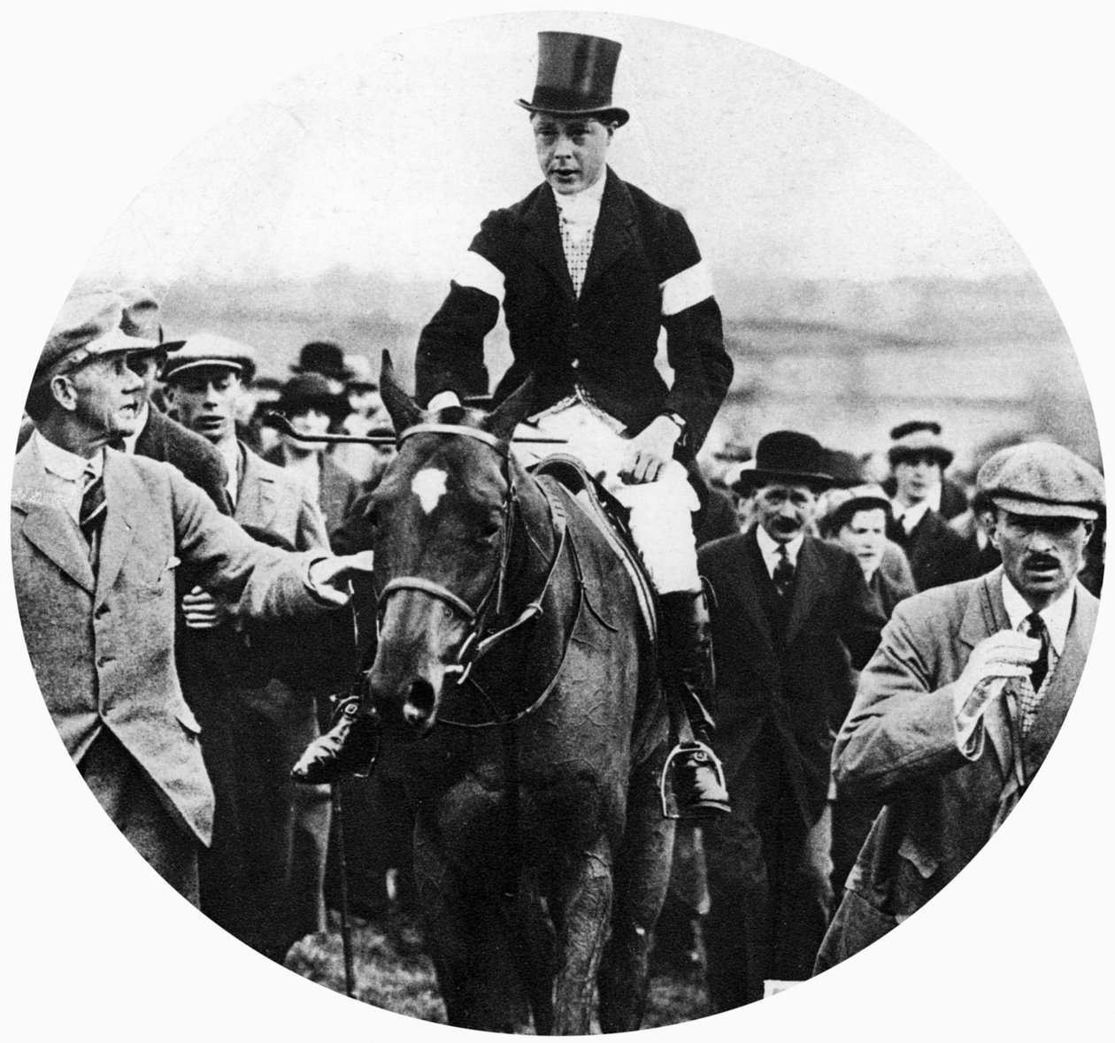 Prinsen af Wales ved Grafton Hunt Races på Pet Dog, c1930
