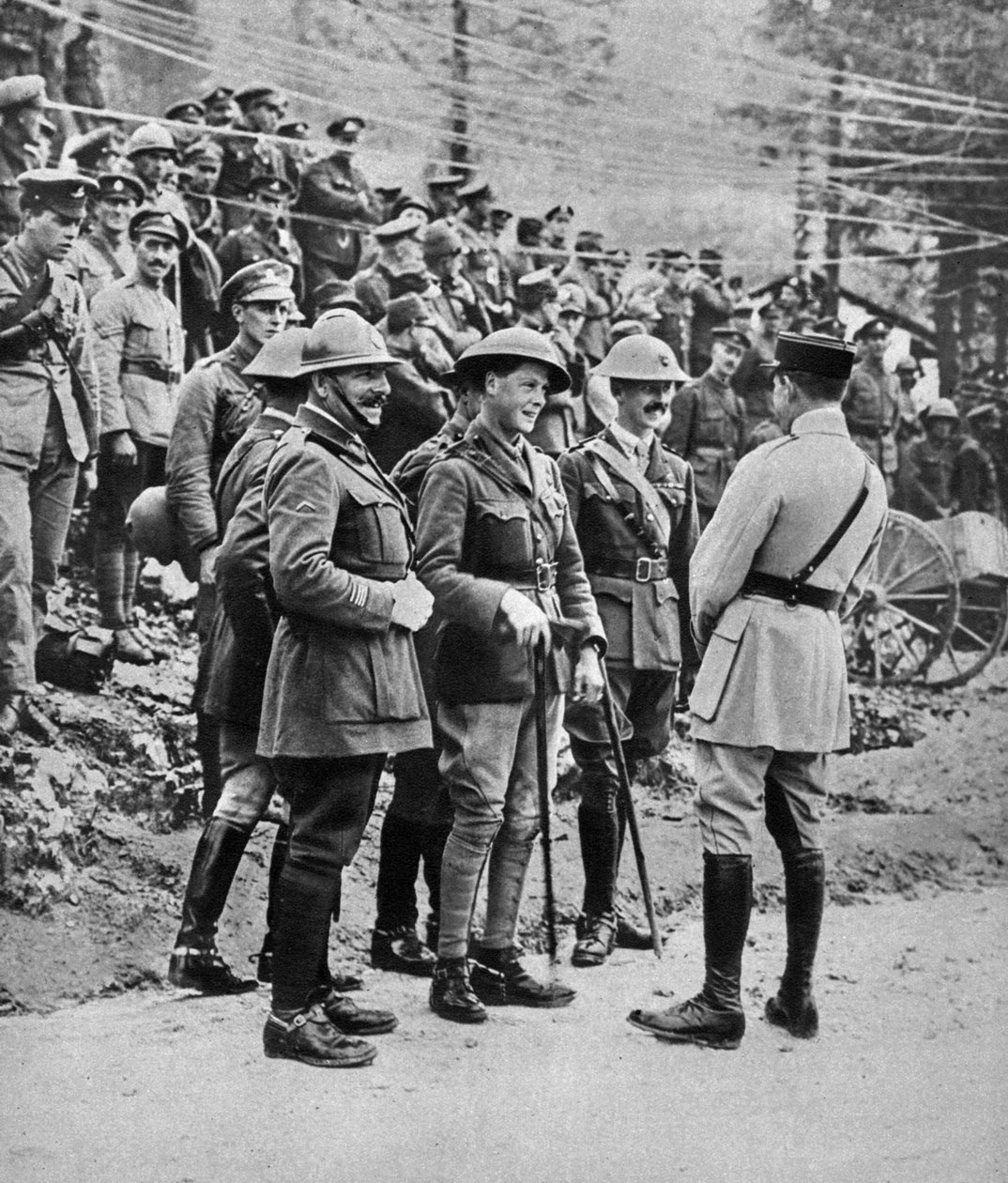 Prinsen af Wales ved den italienske front, 1917 af Unbekannt