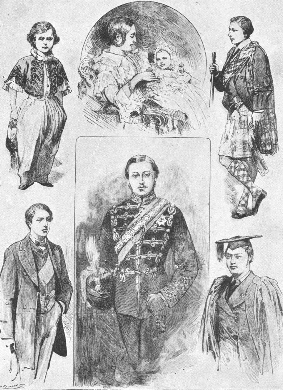 Prinsen af Wales i hans tidlige dage, 1901. af Unbekannt