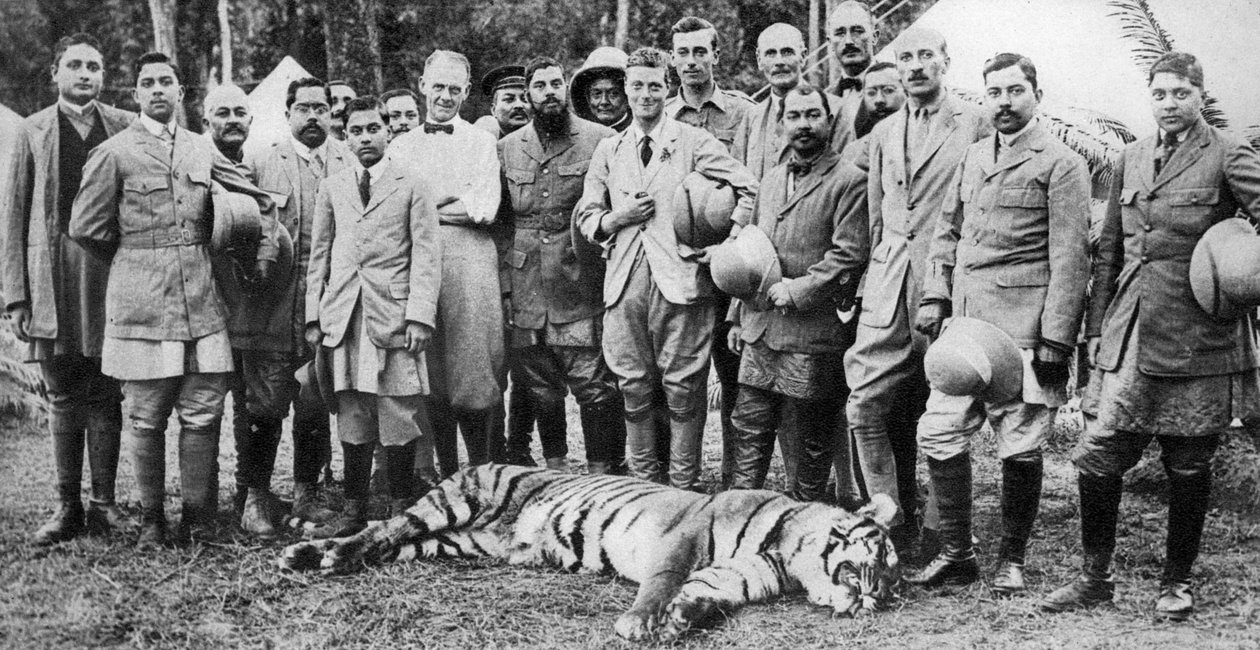Prinsen af Wales tigerskyderi i Nepal, Indian Tour, 1921 af Unbekannt