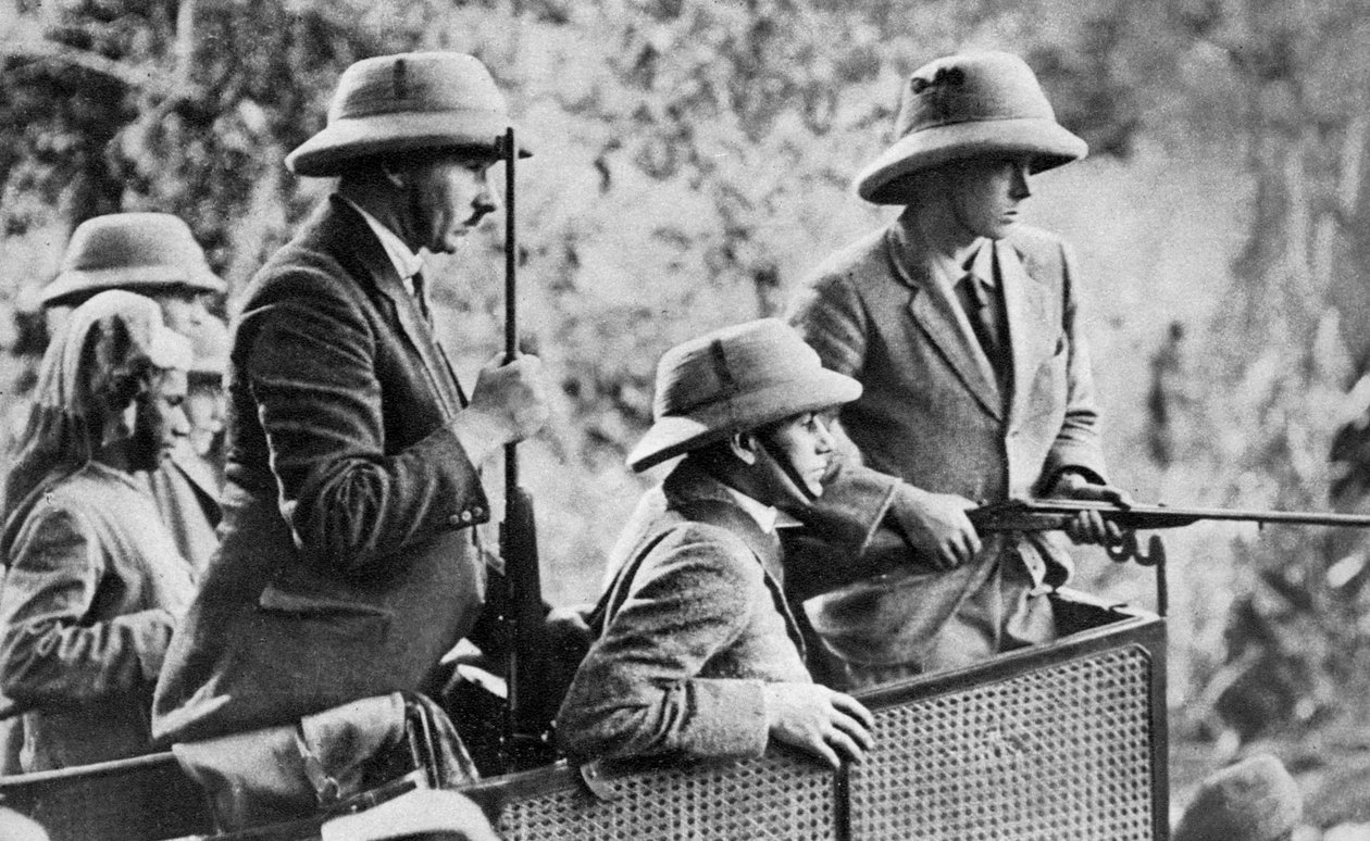 Prinsen af Wales tigerskyderi i Nepal, Indian Tour, 1921 af Unbekannt