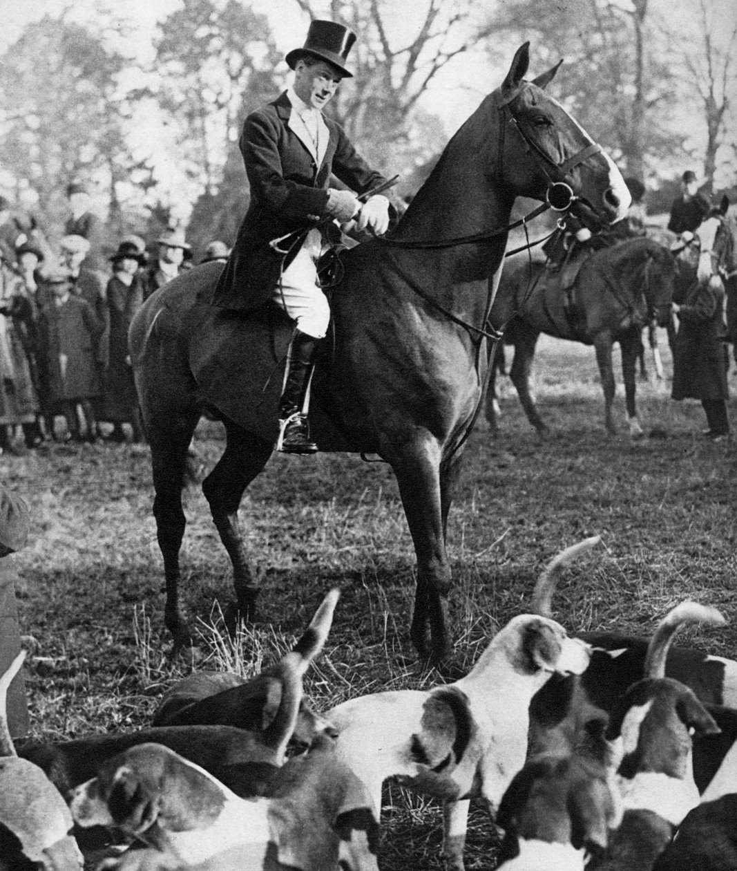 Prinsen af Wales med Beaufort-jagten, 1923 af Unbekannt