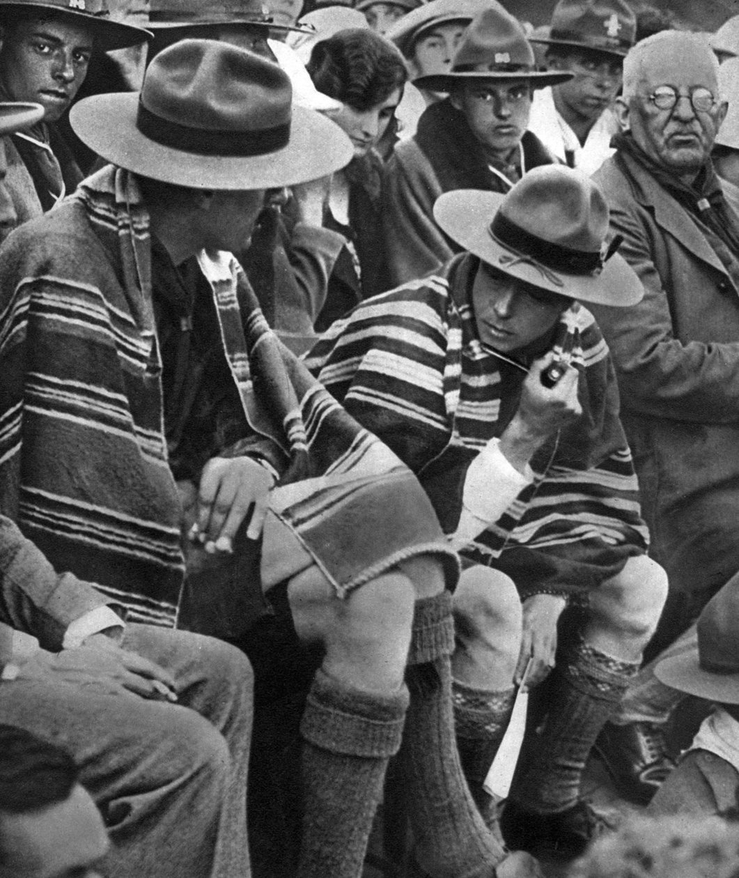 Prinsen af Wales med de walisiske spejdere, 1926 af Unbekannt