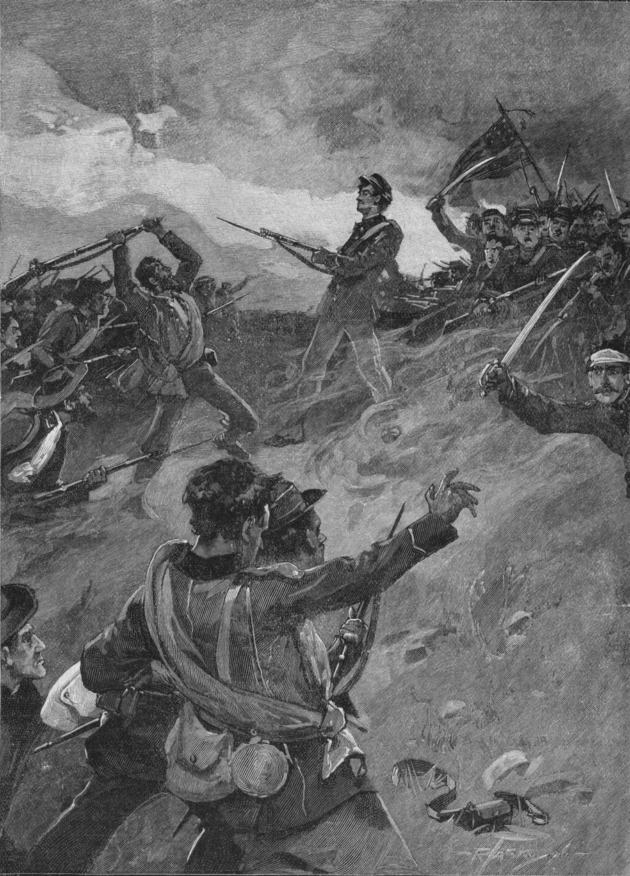 Prisen blev stærkt bestridt stål til stål, 1896, 1902 af Unbekannt