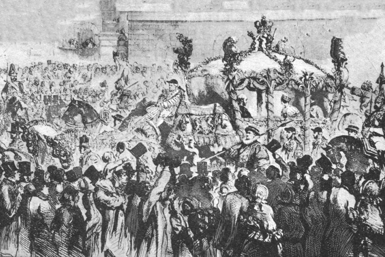 Processionen til Westminster, 31. januar 1856, 1901. af Unbekannt