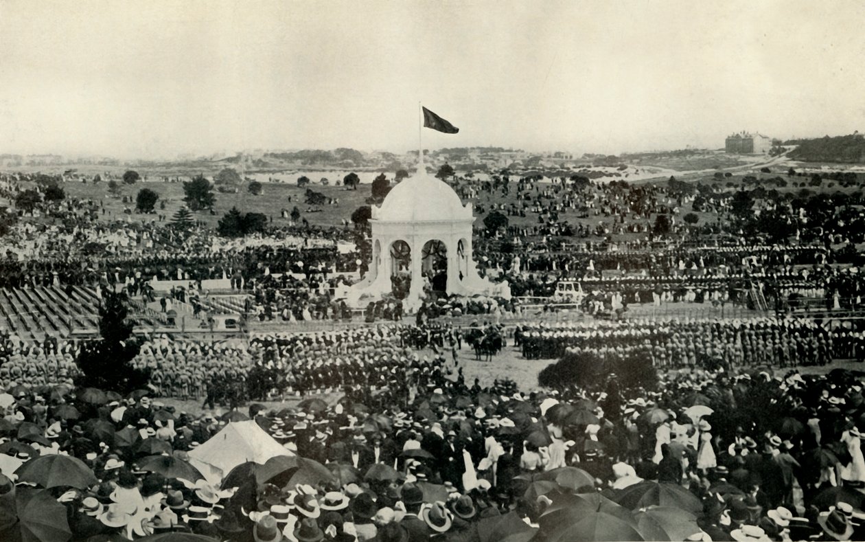 Proklamationen af Australiens Commonwealth i Sydney den 1. januar 1901, c1930. af Unbekannt