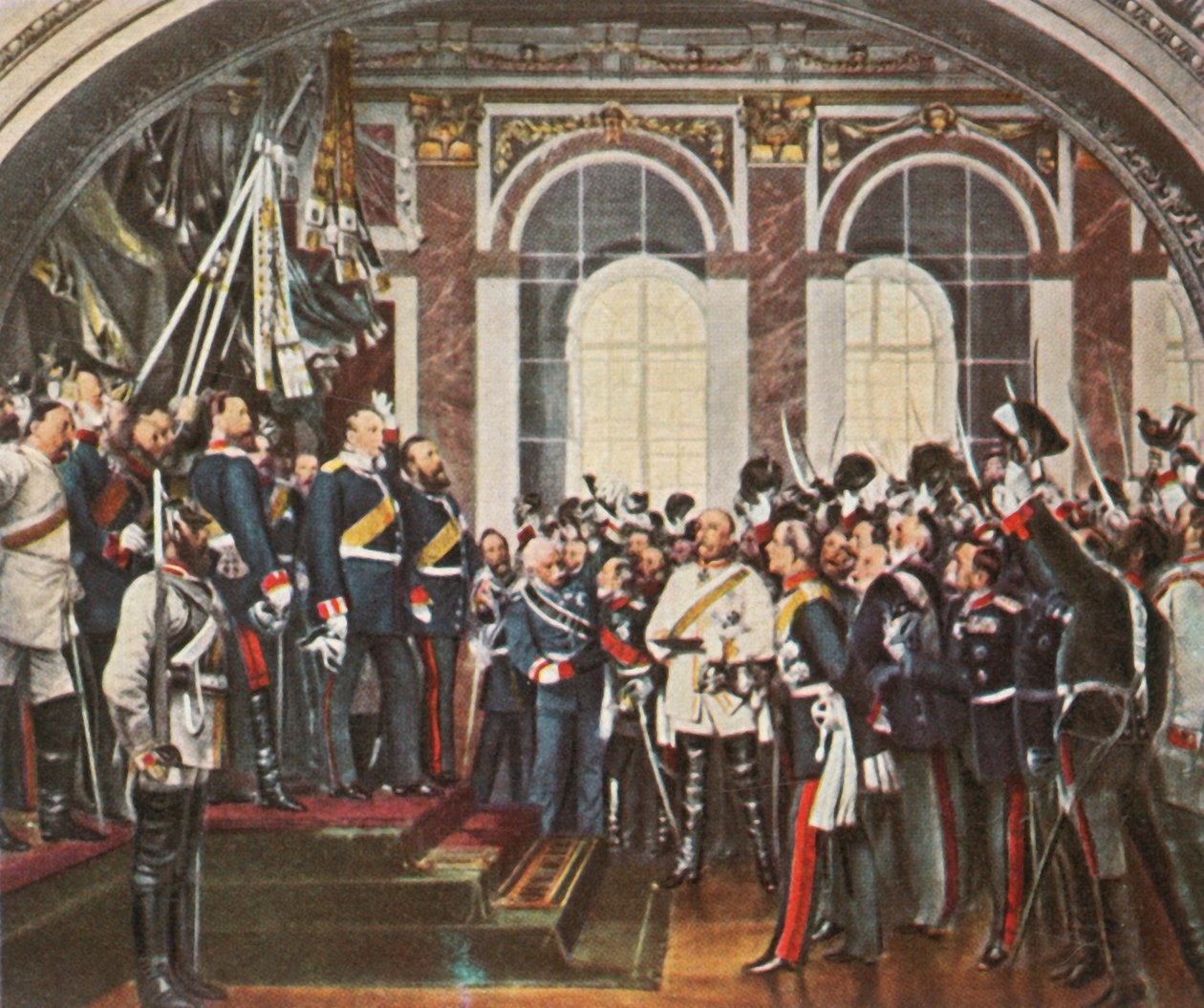 Proklamationen af det tyske imperium i Versailles, 18. januar 1871, 1936. af Unbekannt