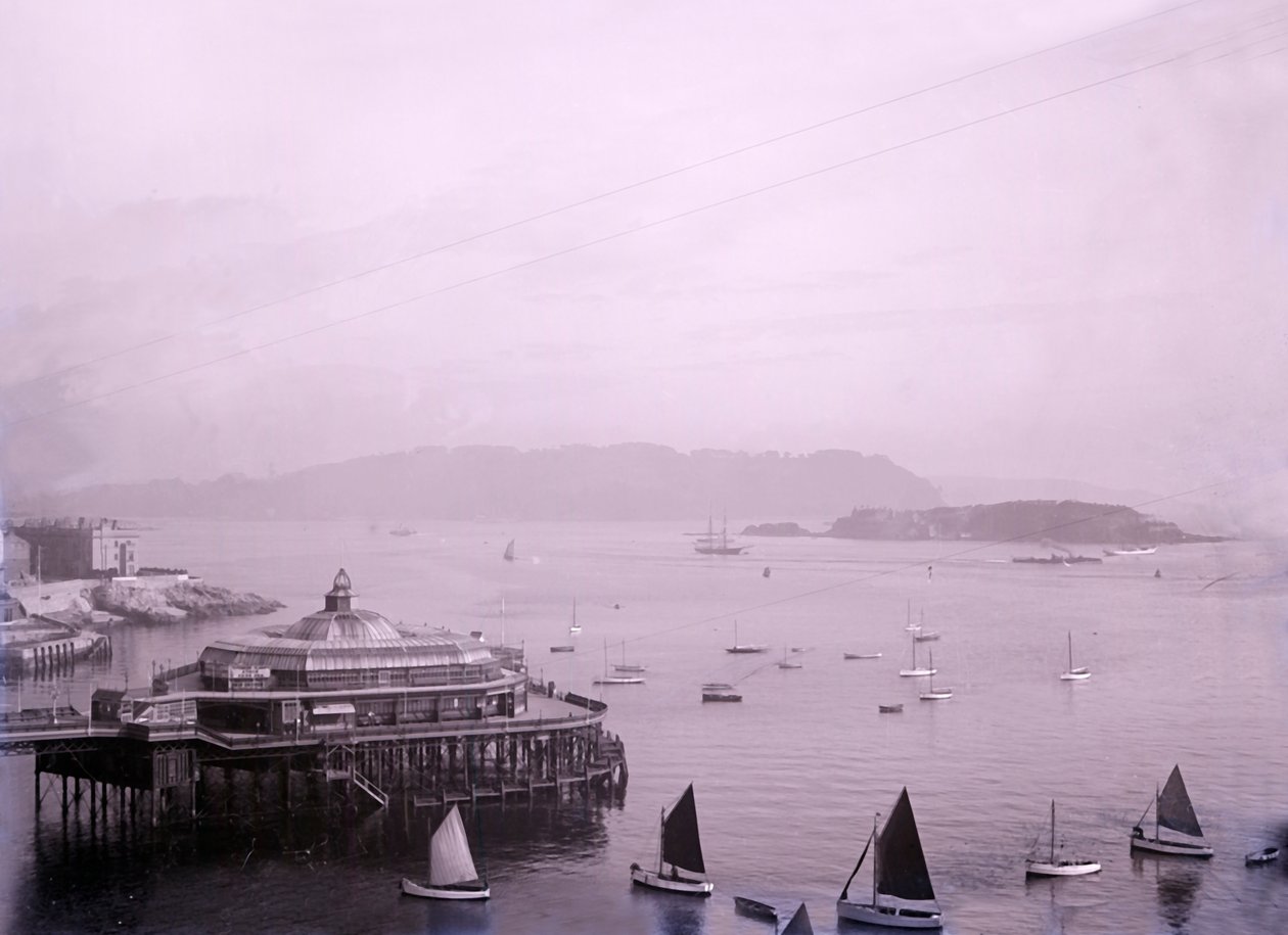 Promenade Pier ved Plymouth i Devon, slutningen af det 19.-begyndelsen af det 20. århundrede. af Unbekannt