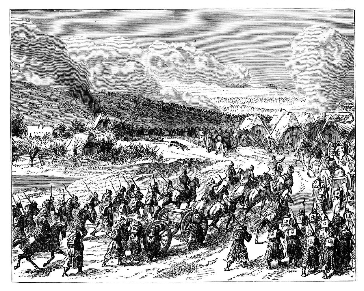 Preusserne stormer Duppels skanser, 18. april 1864, slutningen af det 19. århundrede af Unbekannt