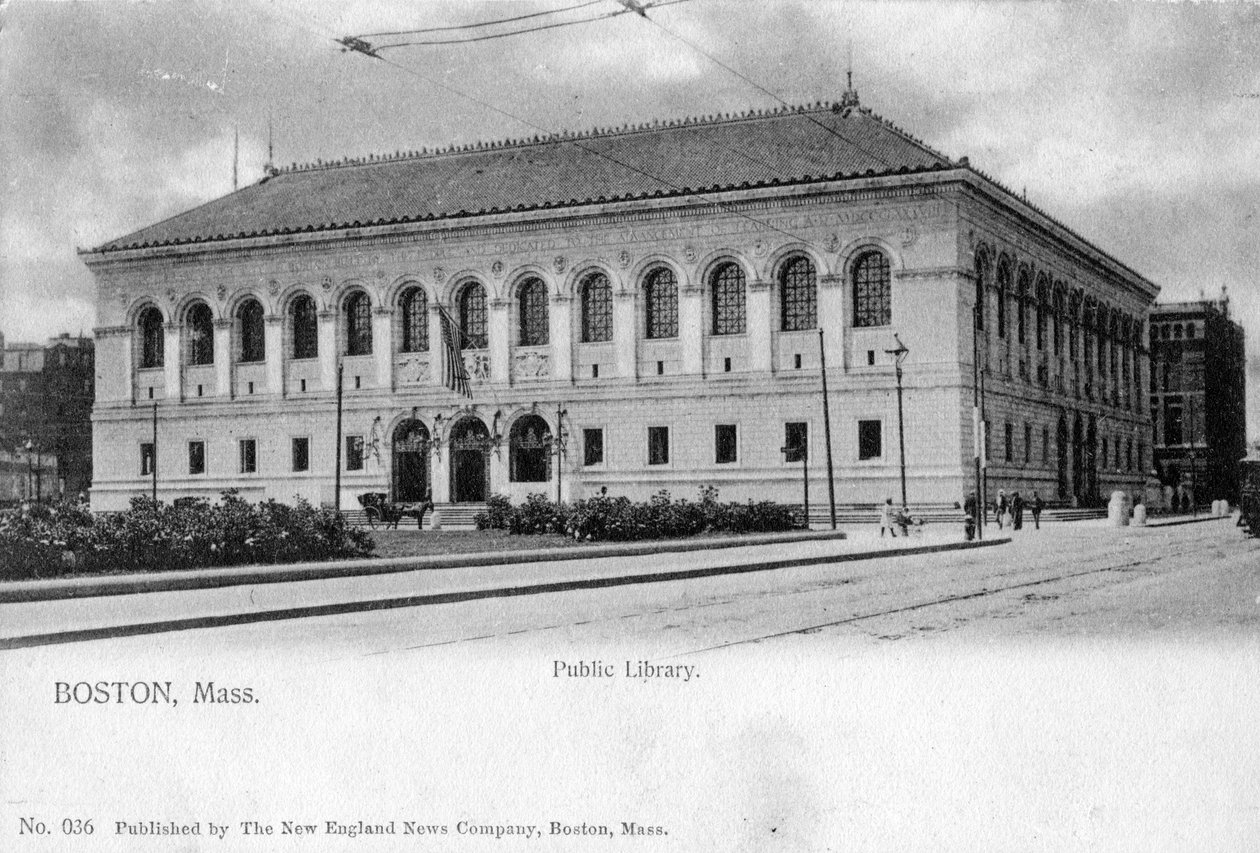 The Public Library, Boston, Massachusetts, 1905 af Unbekannt