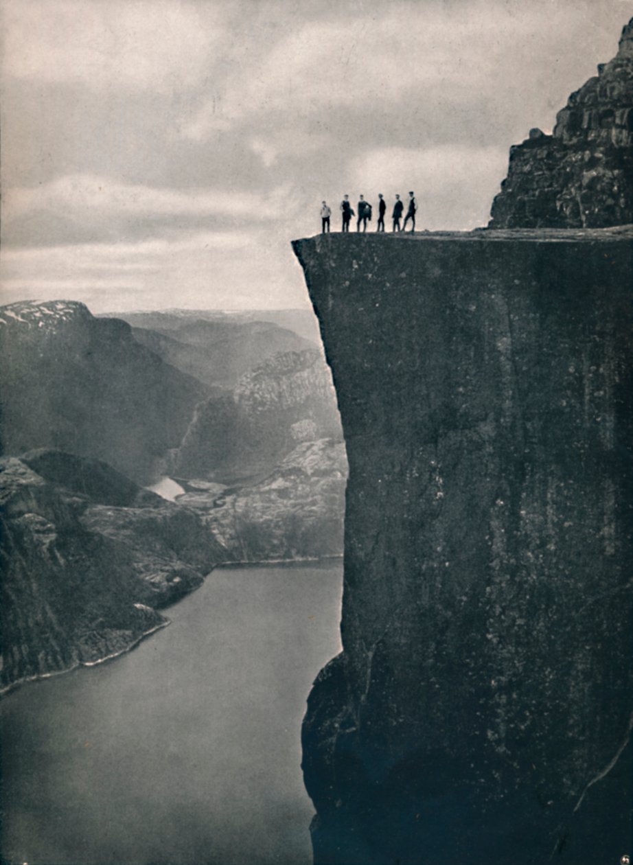 Prædikestolen i Lysefjord, 1914. af Unbekannt