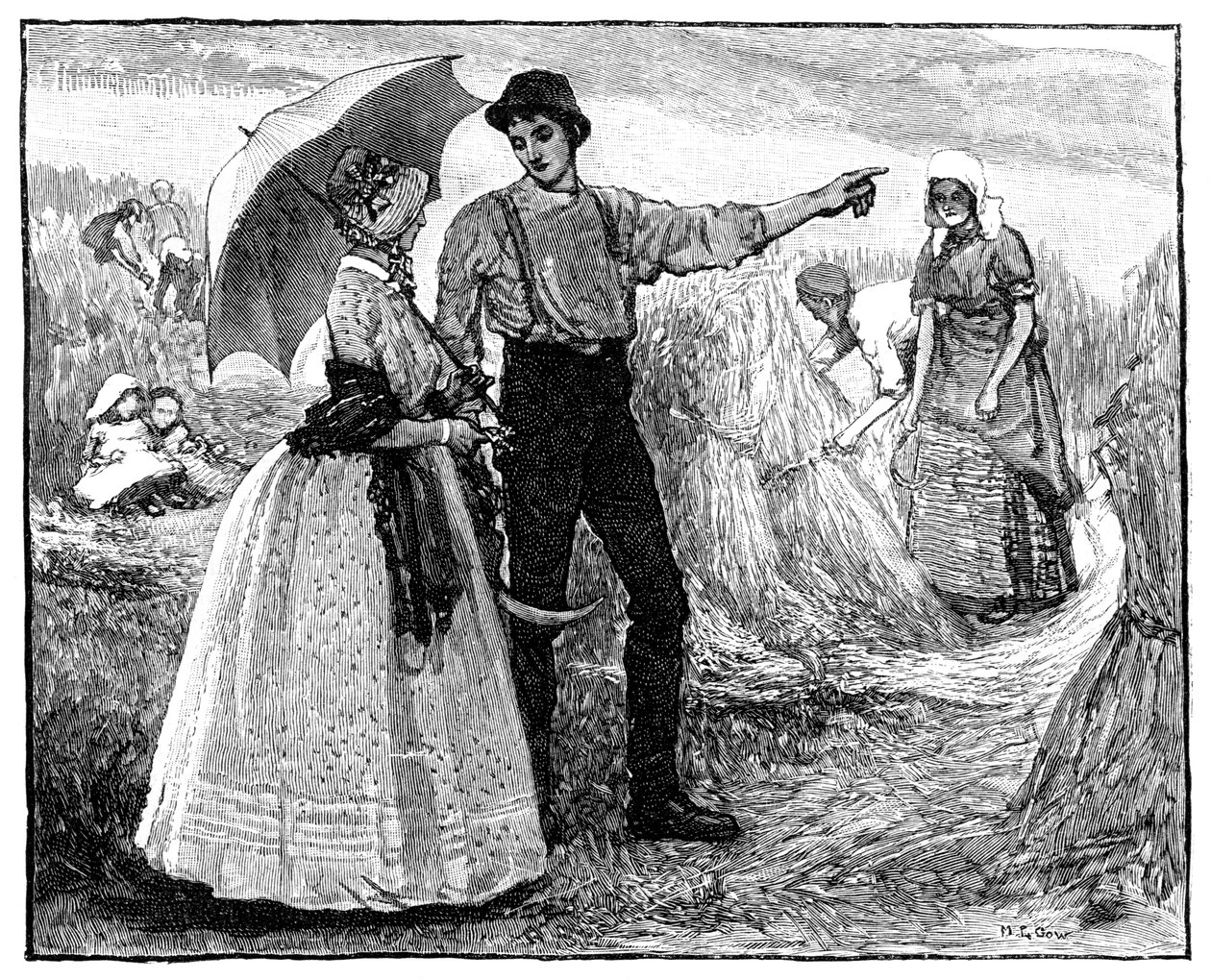 The Queen and the Reapers på Blair Castle, c1840