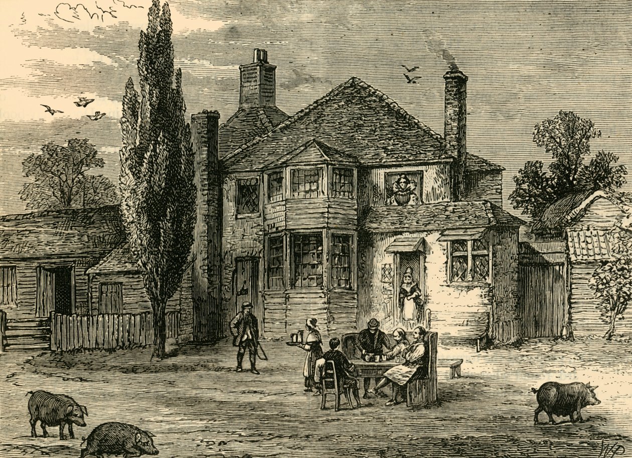 The Queens Head and Artichoke., c1876. af Unbekannt