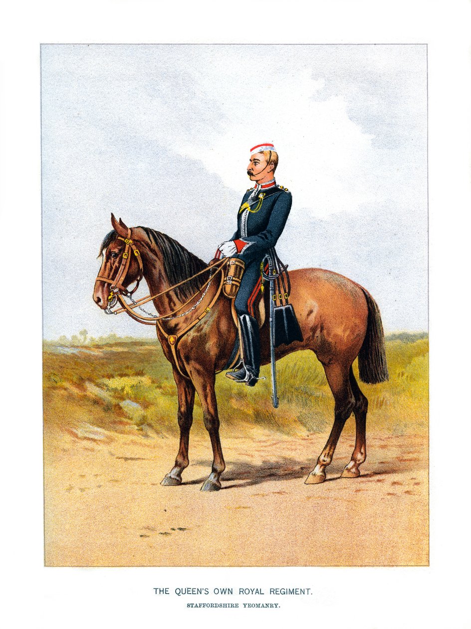 Queens Own Royal Regiment, Staffordshire Yeomanry, c1890 af Unbekannt