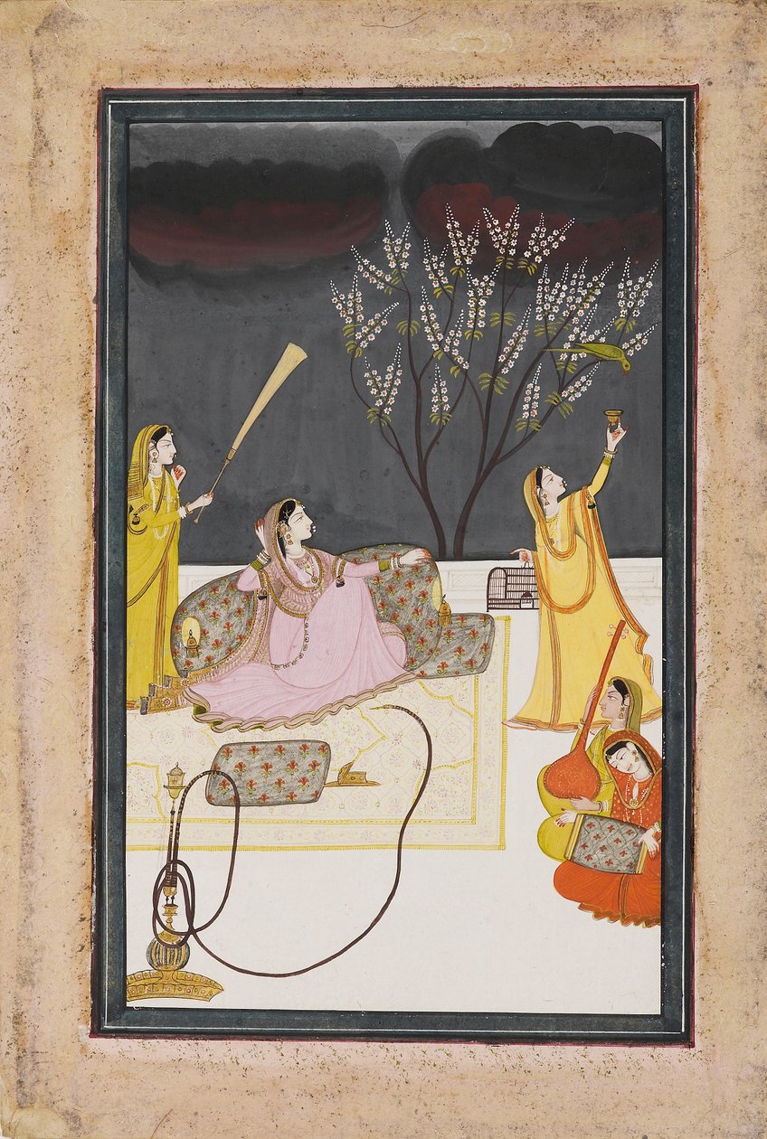 Ragini Dhansari Desi aa Raga Deepaka, c1820 af Unbekannt