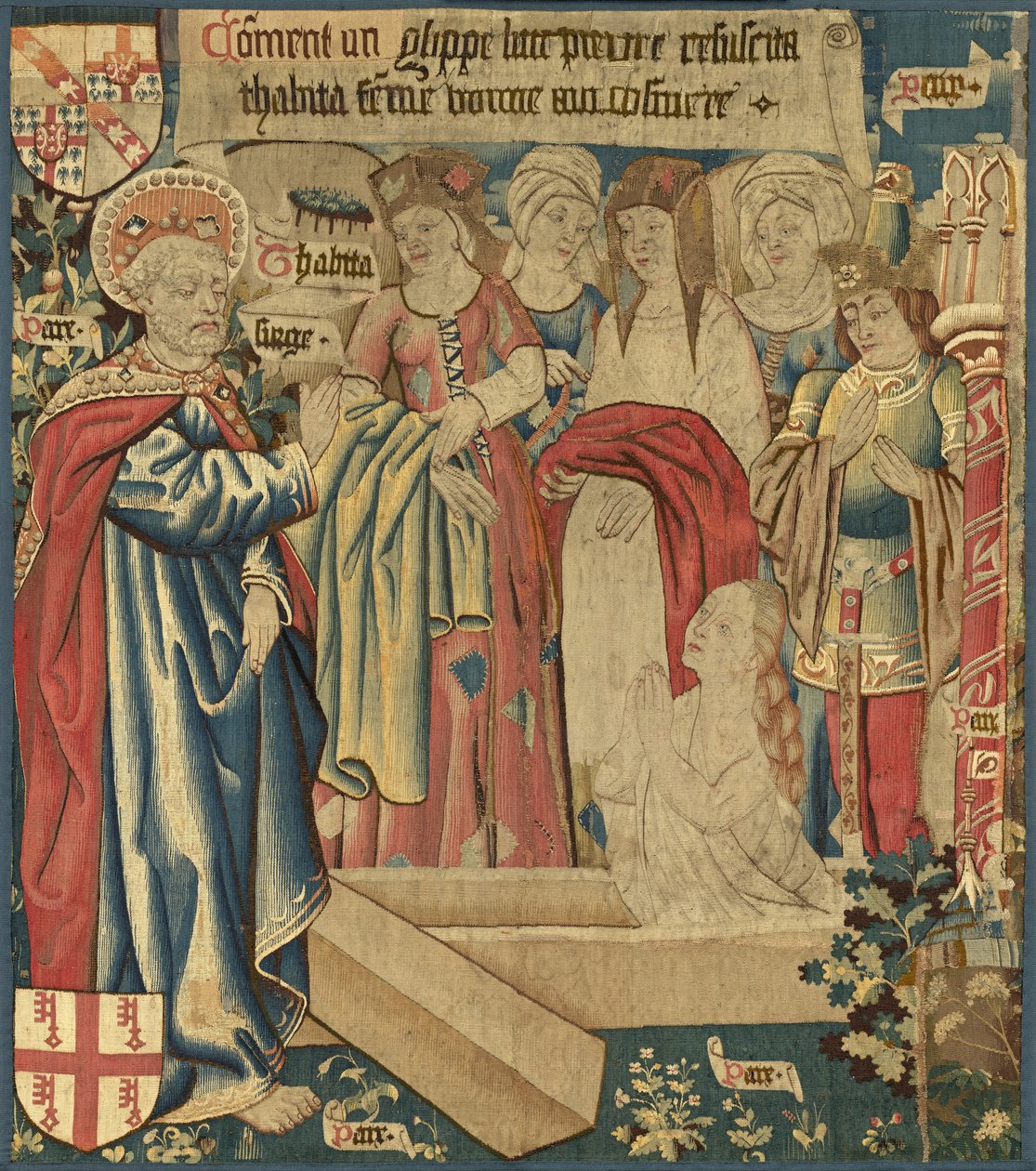 Rejsningen af Tabitha, ca. 1460. af Unbekannt