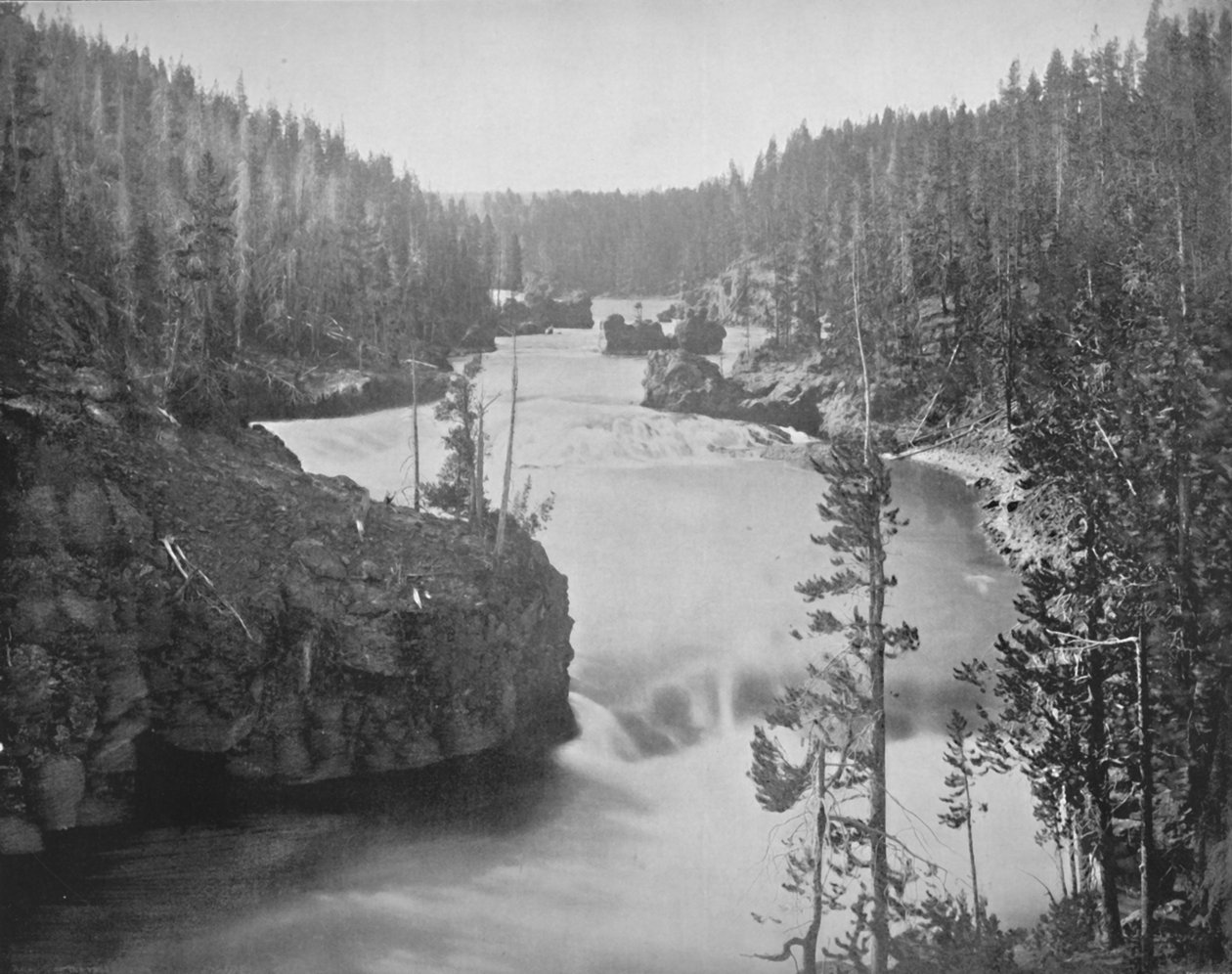 The Rapids of the Yellowstone, 1800-tallet af Unbekannt