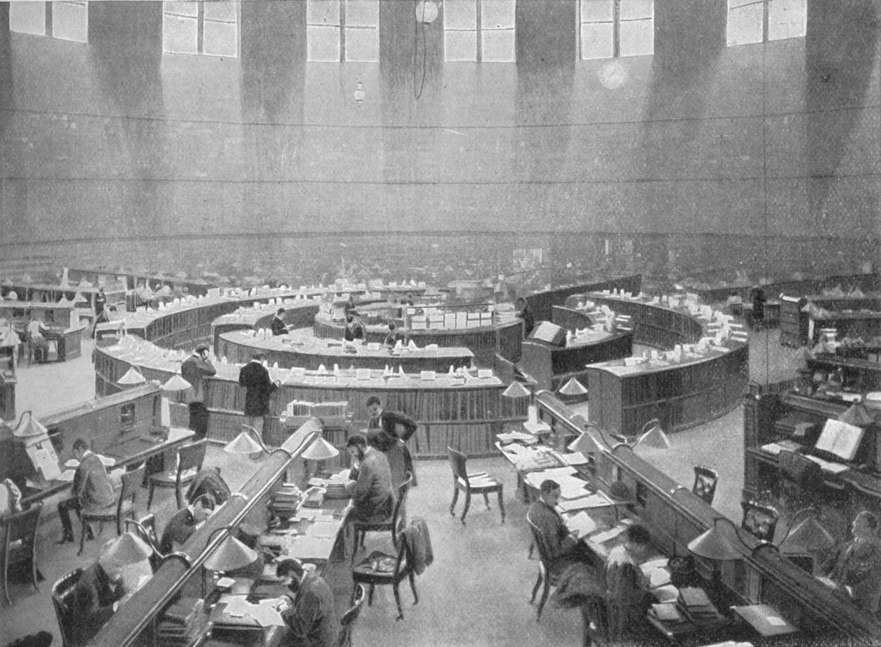 Læsesalen på British Museum, London, c1903 1903 af Unbekannt