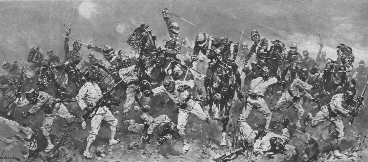 Arabi Pashas oprør i Egypten, 1882: Angrebet ved slaget ved Kassassin, 1901. af Unbekannt