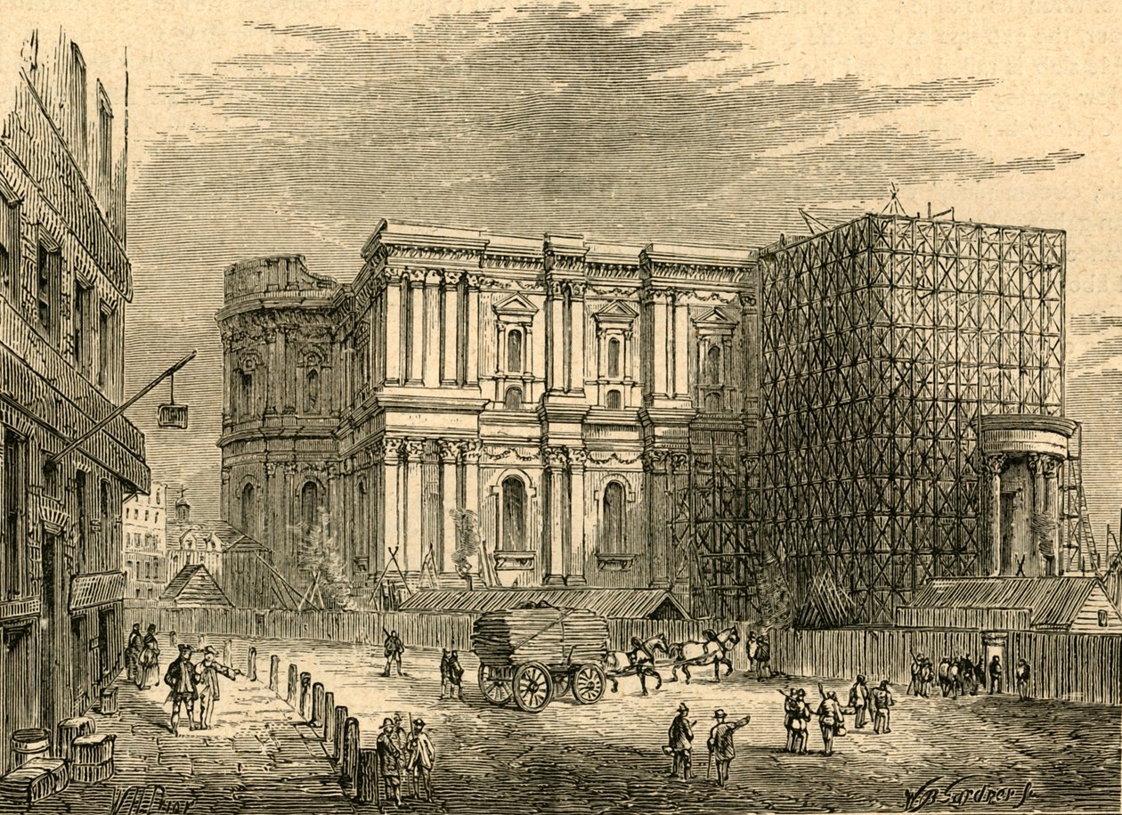 Genopbygningen af St. Pauls, 1897. af Unbekannt