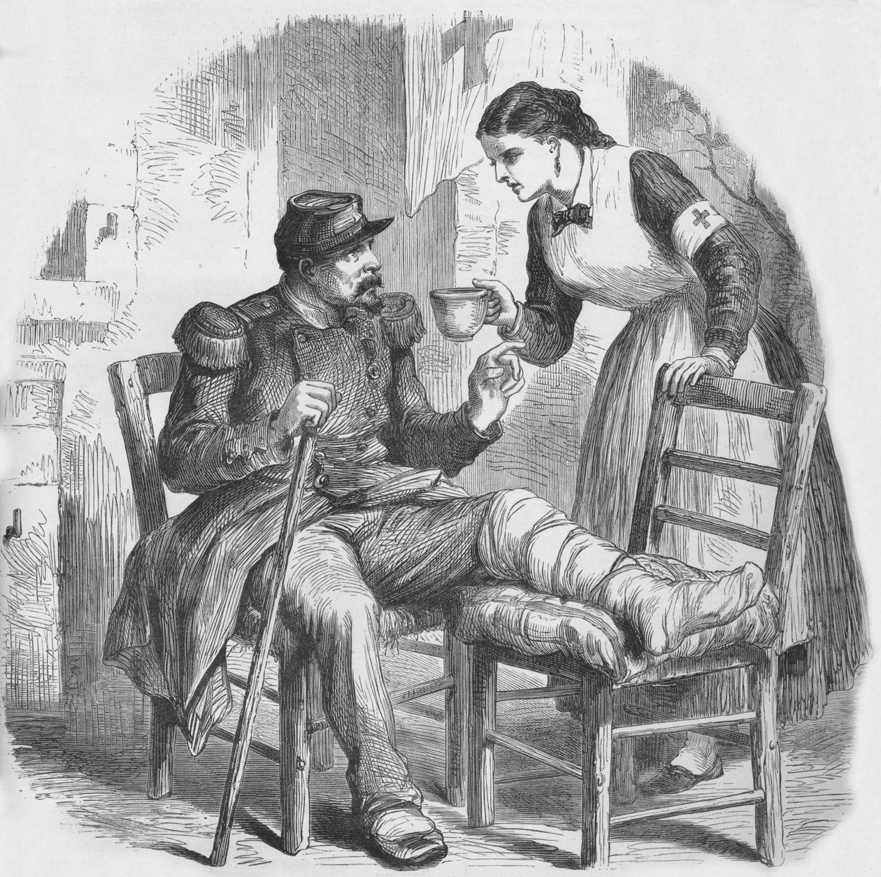 Røde Kors Sygeplejerske, 1884 af Unbekannt