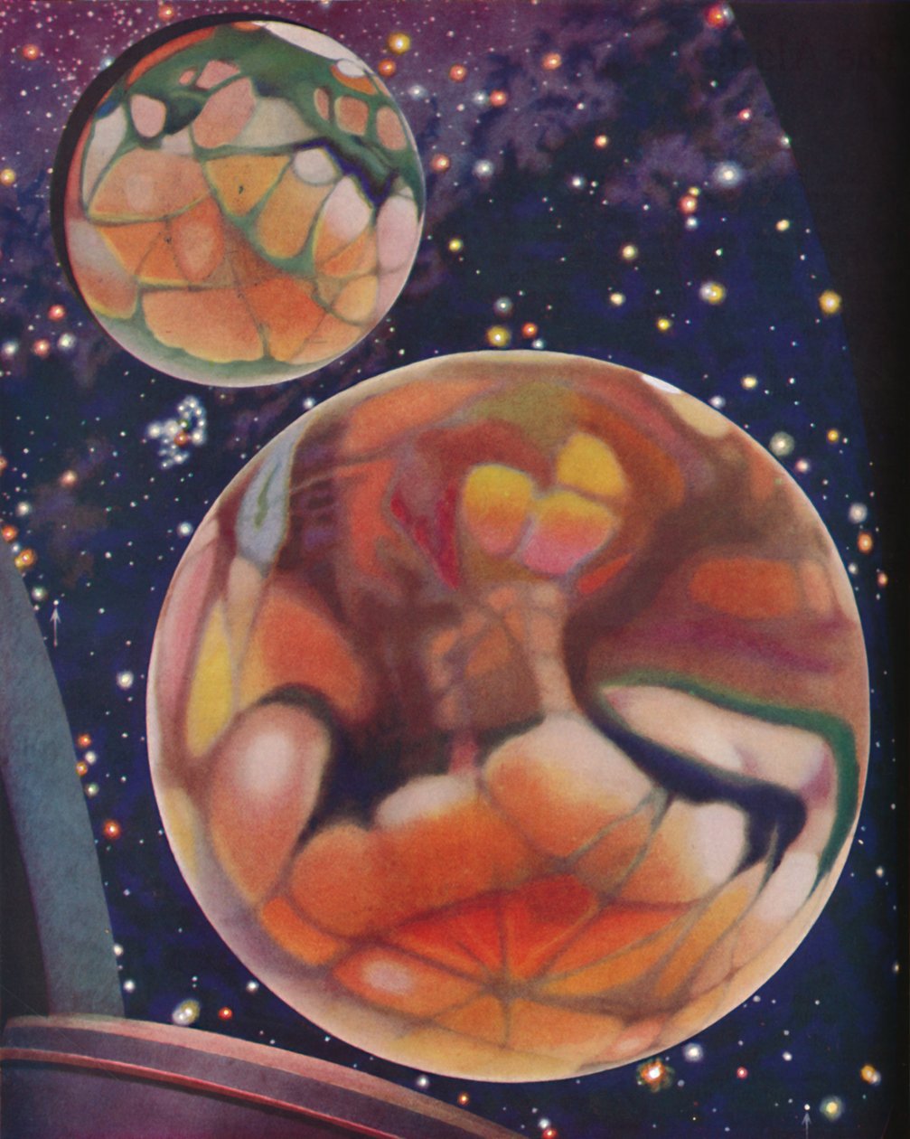 Den røde planet studeret gennem det moderne teleskop, c1935 af Unbekannt