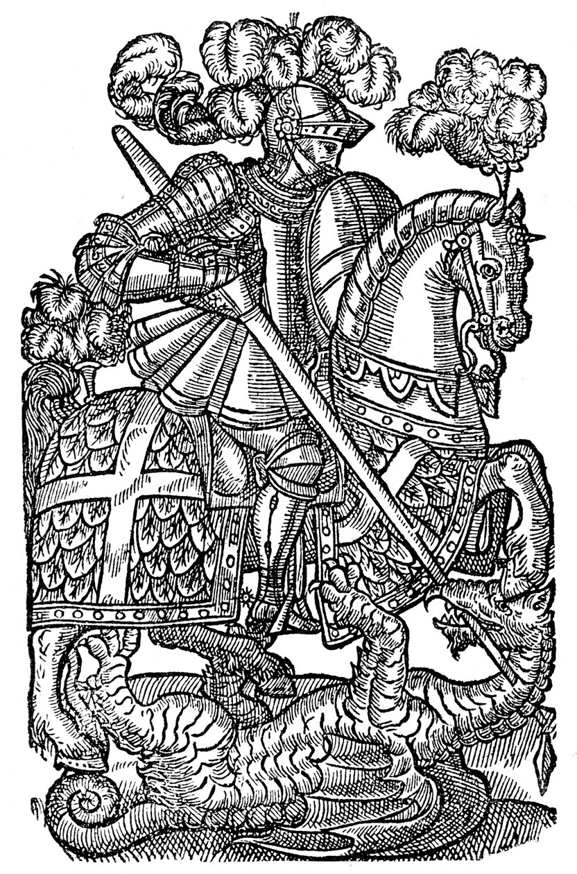 Rødkorsridderen, 1598, 1893 af Unbekannt
