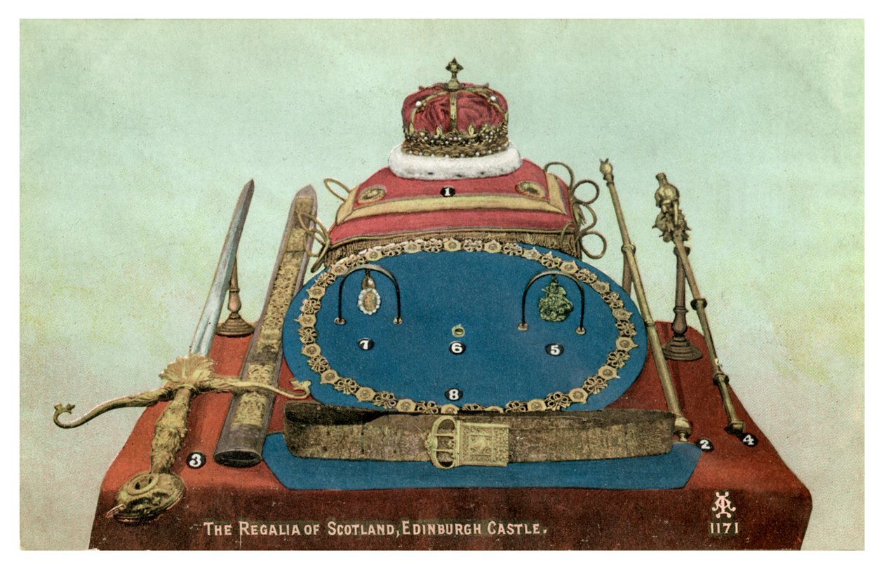 The Regalia of Scotland, Edinburgh Castle, det 19. eller 20. århundrede af Unbekannt
