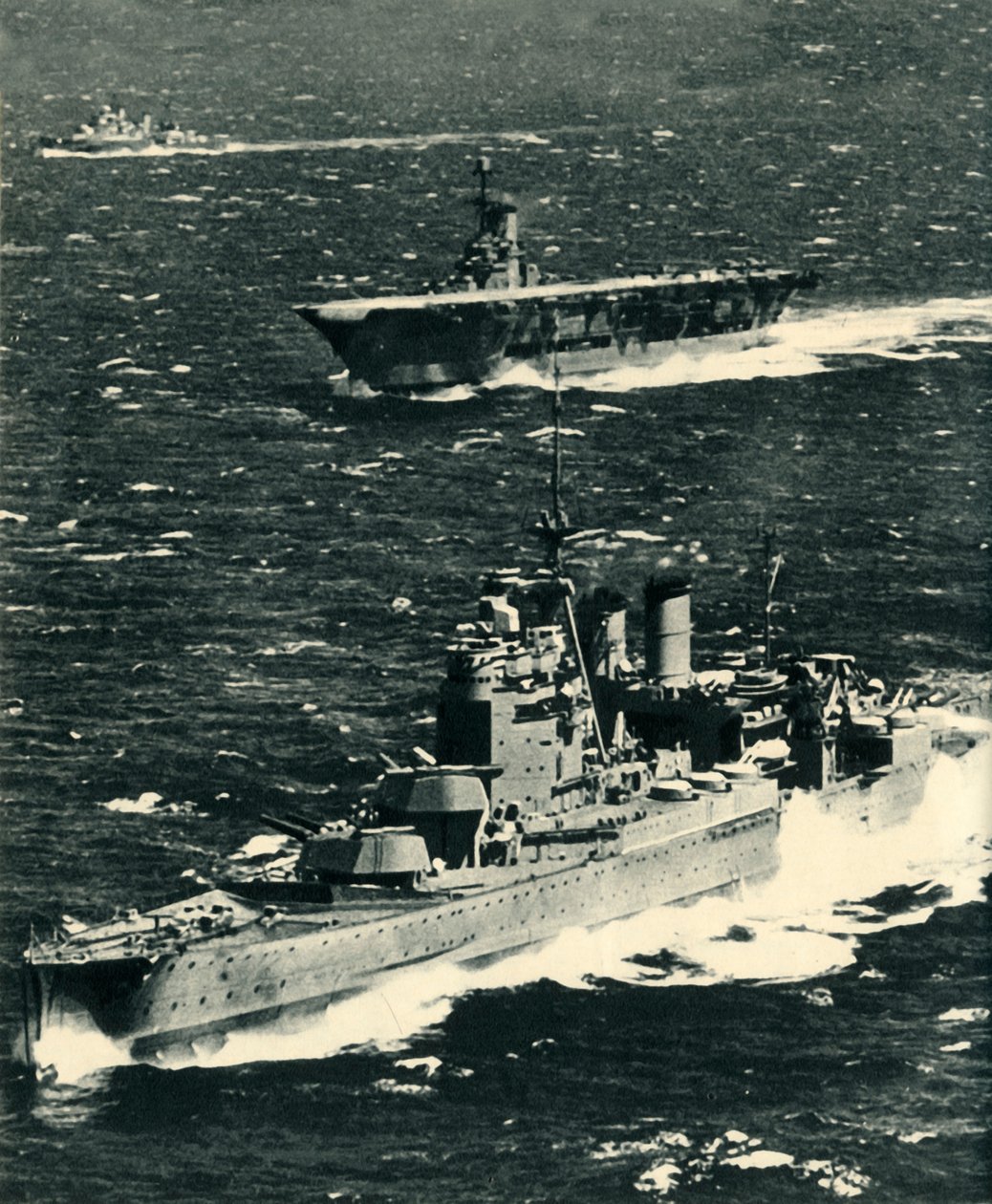 The Renown, the Ark Royal, and the Sheffield, c1939-1941, 1942. af Unbekannt