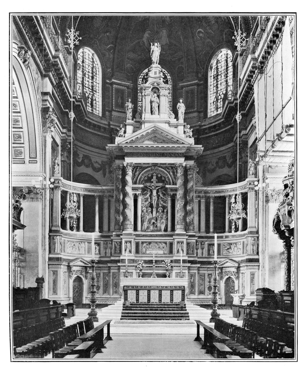 The Reredos i St Pauls Cathedral, 1901 af Unbekannt