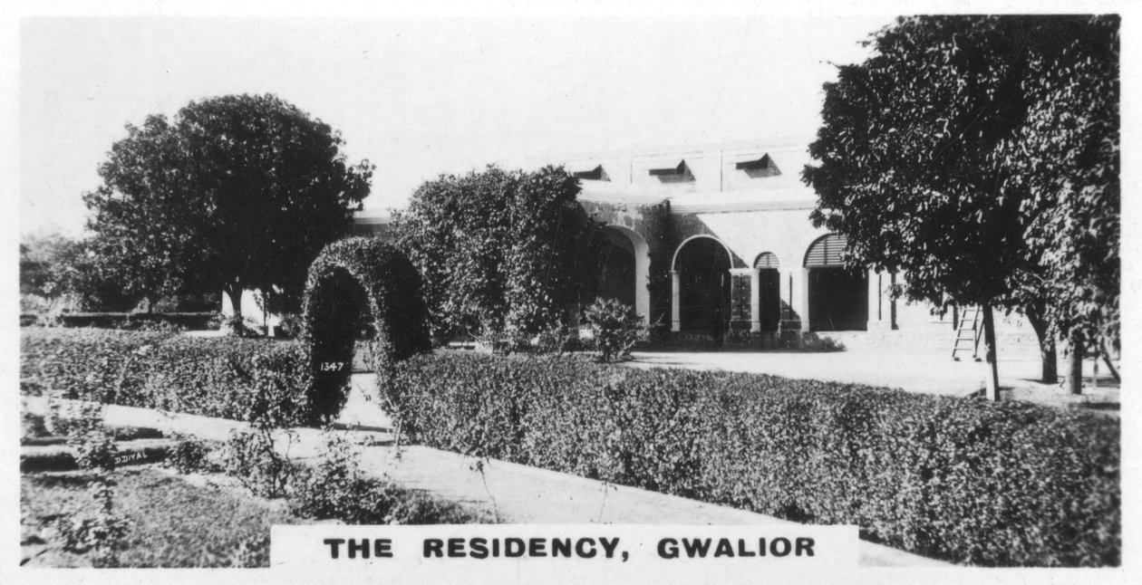 The Residency, Gwalior, Madhya Pradesh, Indien, c1925 af Unbekannt