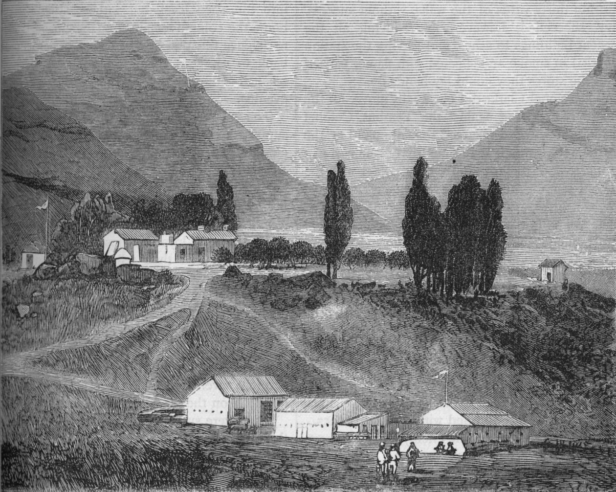 Residency, Maseru, Basutoland, Abode of the Chief Magistrate, Commandant Griffiths, c1880 af Unbekannt