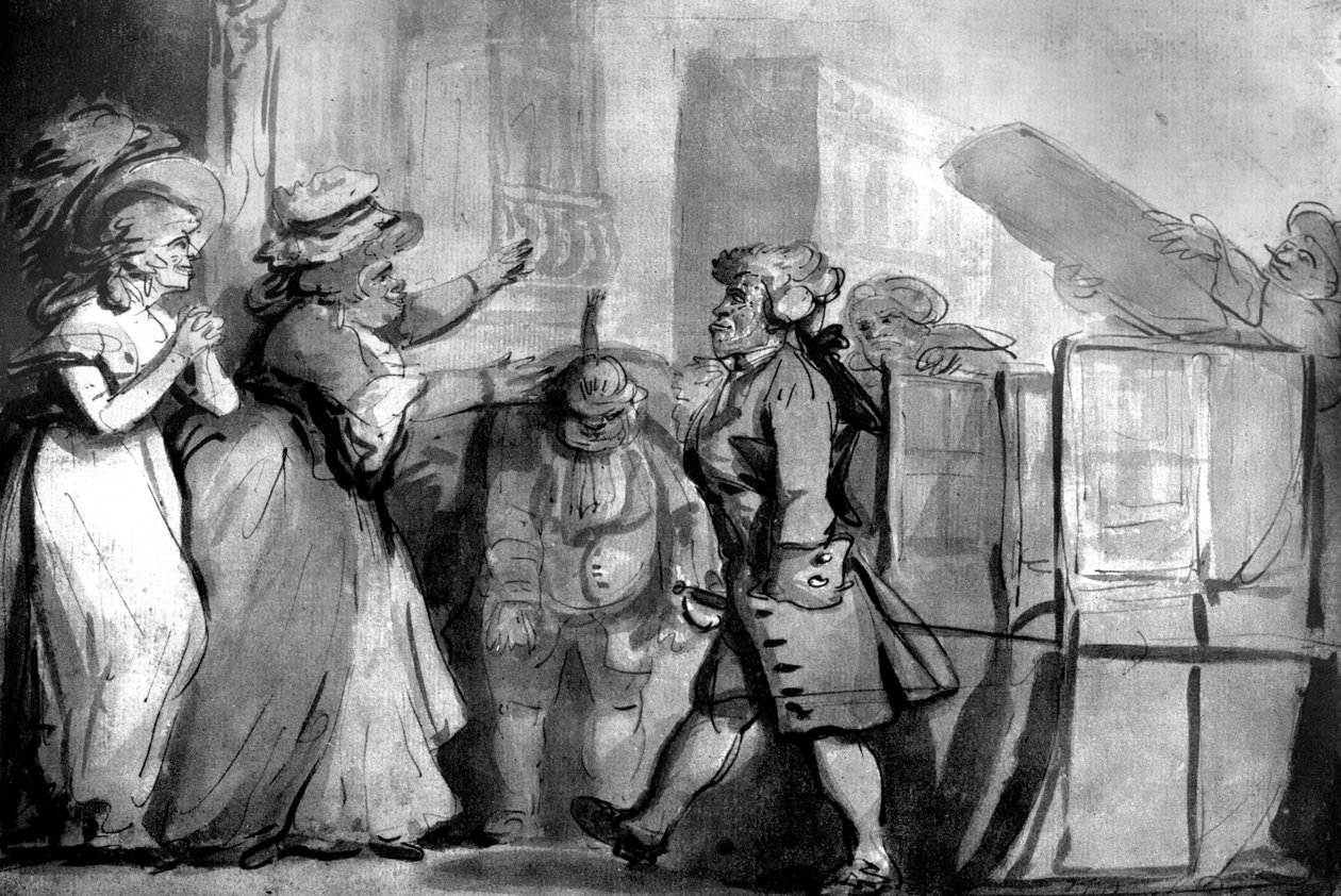 The Return from St James efter æren af Ridderskabet, 1792 af Unbekannt