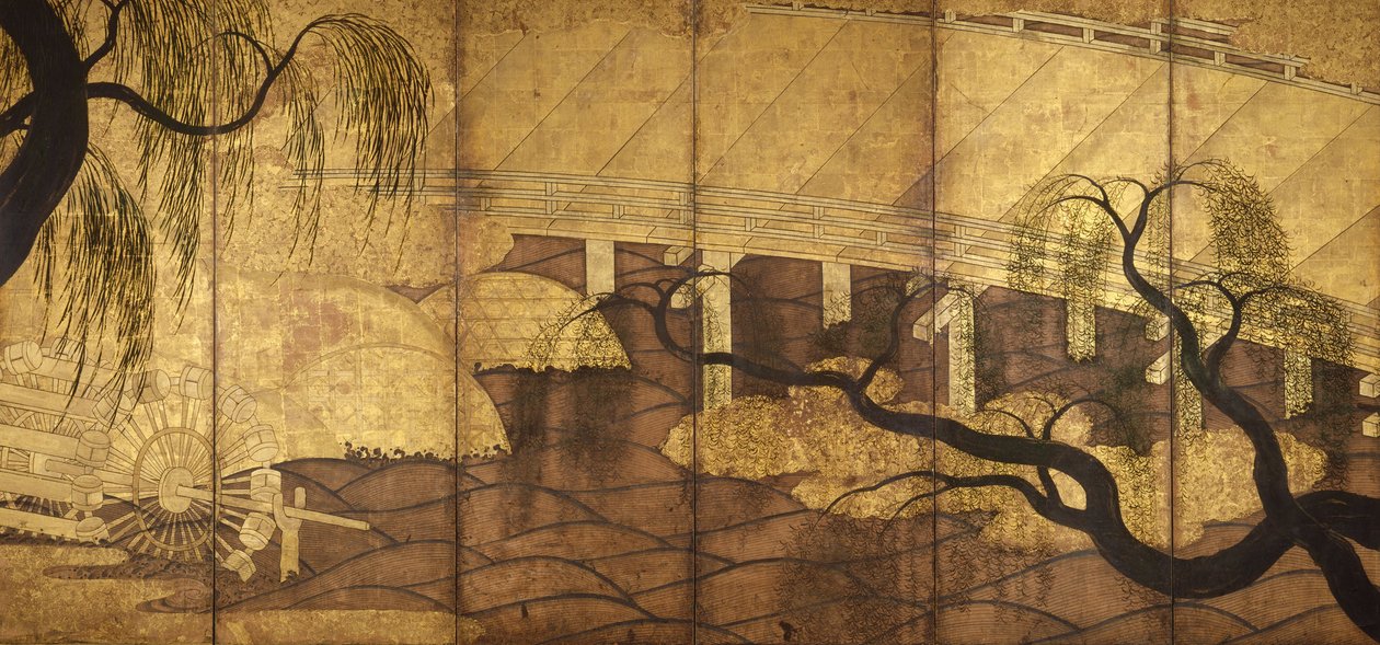 Flodbroen ved Uji, 1568-1615 af Unbekannt