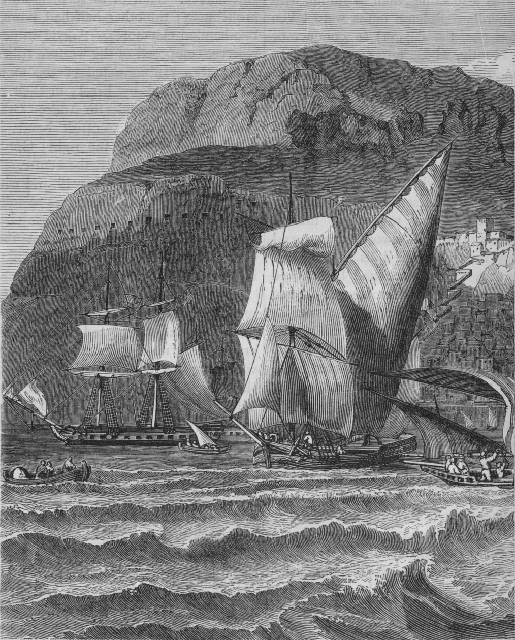 The Rock of Gibraltar, c1880 af Unbekannt